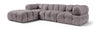 Orin - Velvet 4 Piece Modular Sectional With Chaise