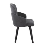 Dahlia - Contemporary Dining Chair (Set of 2) - Black Wood