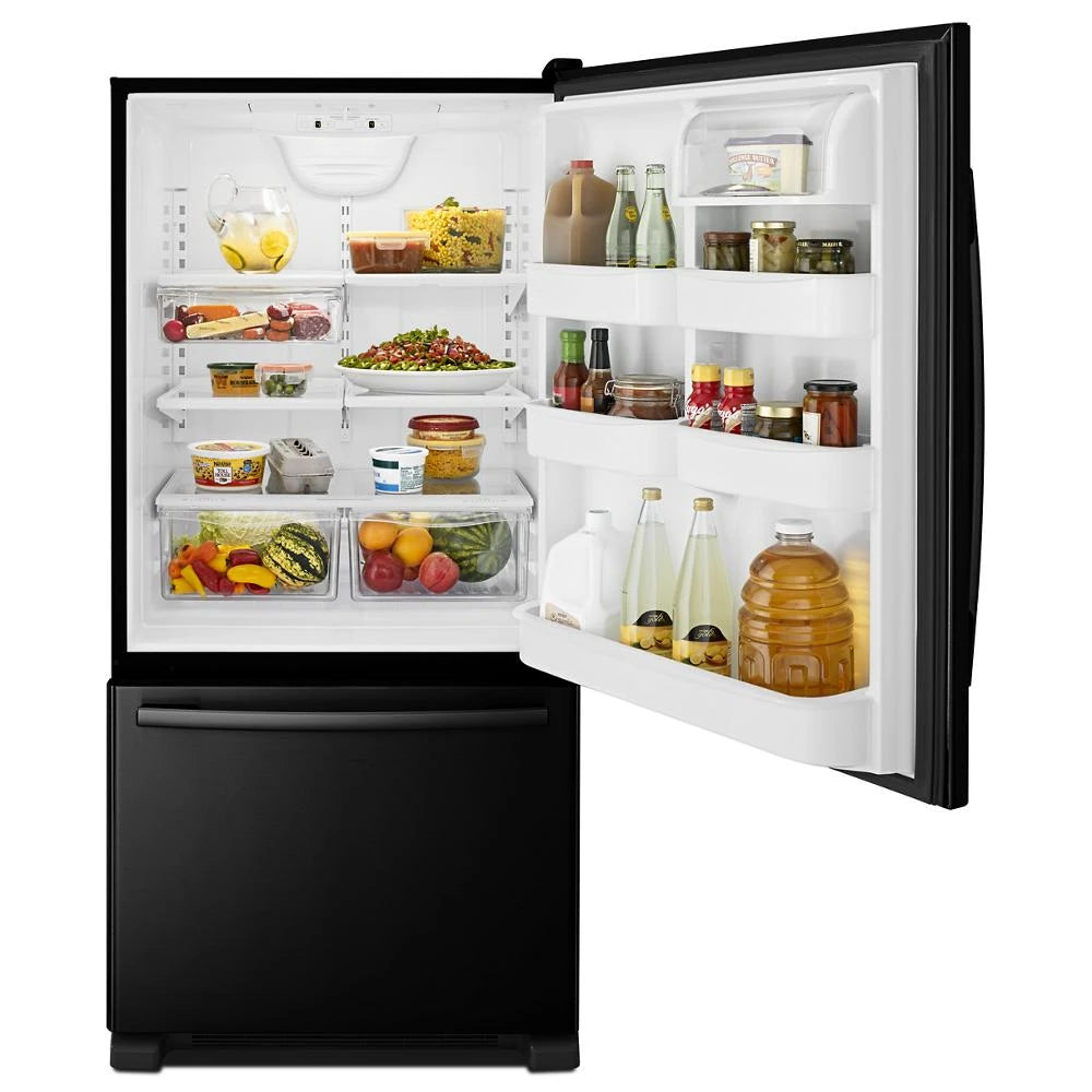 33-inch Wide Bottom-Freezer Refrigerator with EasyFreezer(TM) Pull-Out Drawer - 22 cu. ft. Capacity - (ABB2224BRB)