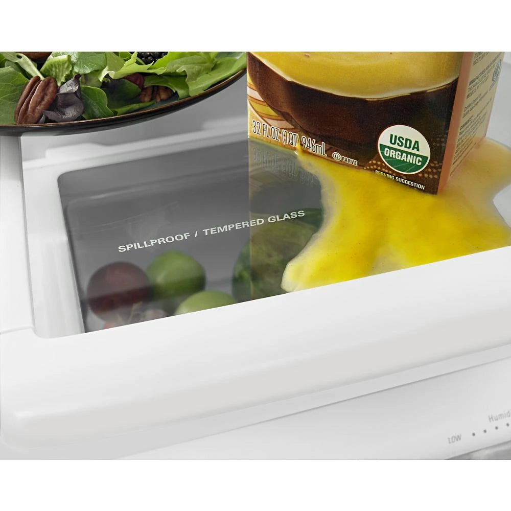 33-inch Wide Bottom-Freezer Refrigerator with EasyFreezer(TM) Pull-Out Drawer - 22 cu. ft. Capacity - (ABB2224BRM)