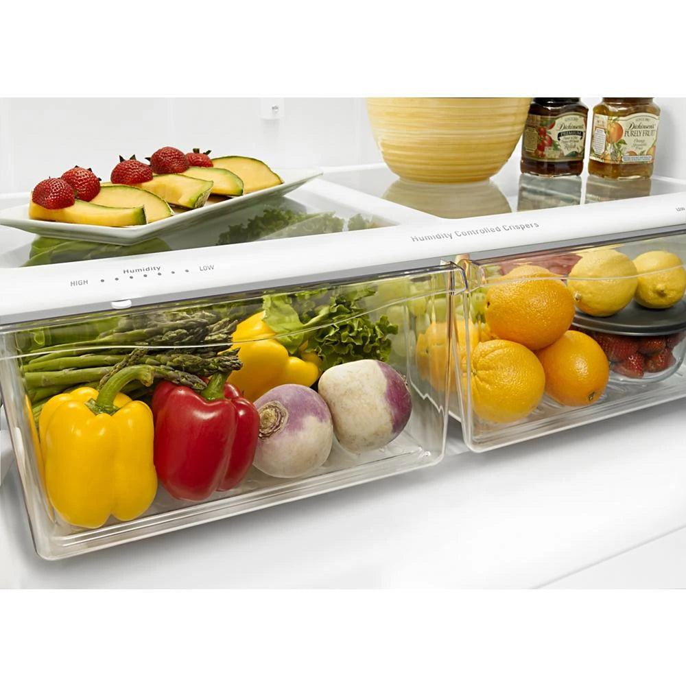 33-inch Wide Bottom-Freezer Refrigerator with EasyFreezer(TM) Pull-Out Drawer - 22 cu. ft. Capacity - (ABB2224BRM)