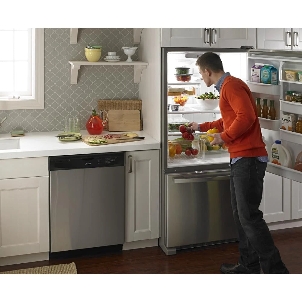 33-inch Wide Bottom-Freezer Refrigerator with EasyFreezer(TM) Pull-Out Drawer - 22 cu. ft. Capacity - (ABB2224BRM)