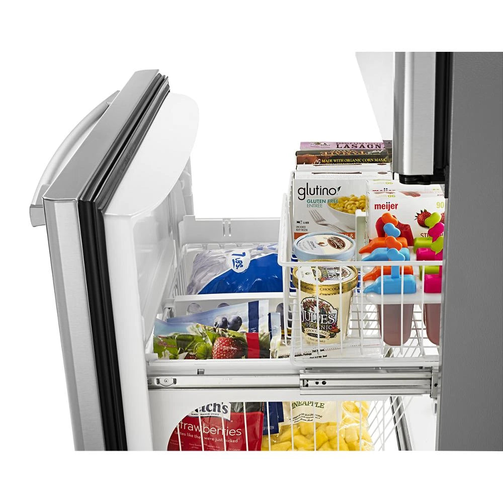 33-inch Wide Bottom-Freezer Refrigerator with EasyFreezer(TM) Pull-Out Drawer - 22 cu. ft. Capacity - (ABB2224BRM)