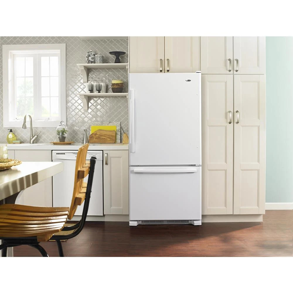 33-inch Wide Bottom-Freezer Refrigerator with EasyFreezer(TM) Pull-Out Drawer - 22 cu. ft. Capacity - (ABB2224BRW)