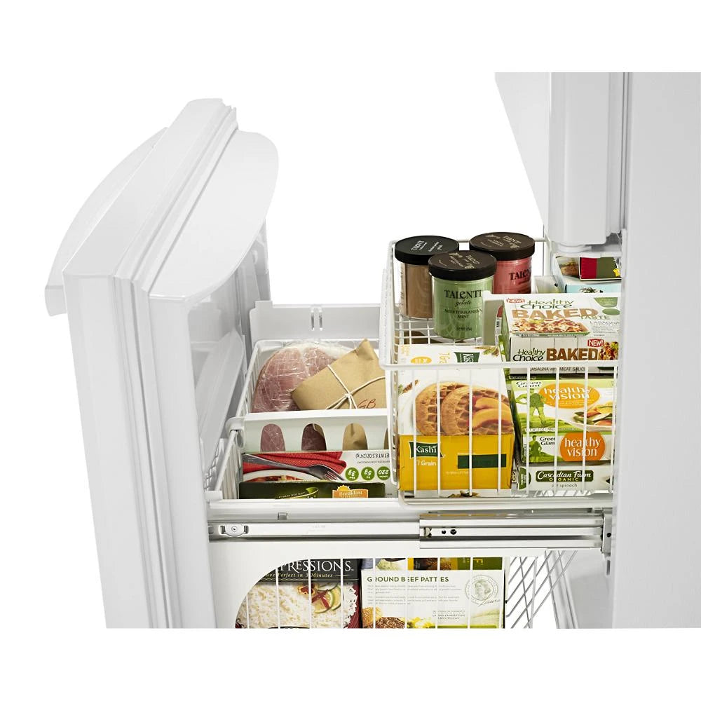 33-inch Wide Bottom-Freezer Refrigerator with EasyFreezer(TM) Pull-Out Drawer - 22 cu. ft. Capacity - (ABB2224BRW)