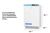 20" Wide Built-in Pharmacy All-freezer, ADA Compliant - (ACF33L)