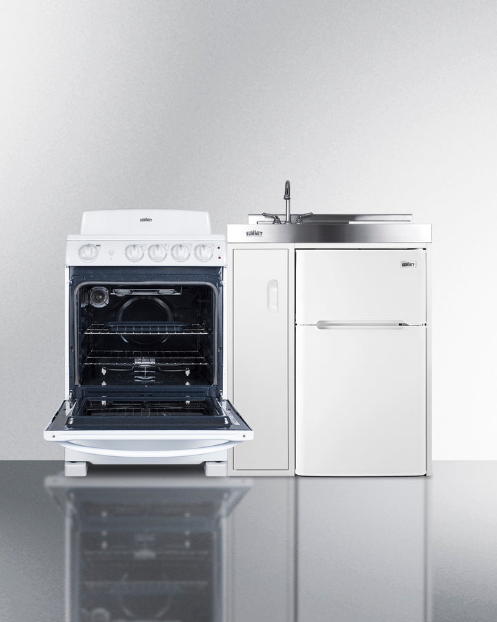 54" Wide All-in-one Kitchenette With Electric Coil Range - (ACK54COILW)