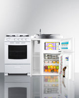 54" Wide All-in-one Kitchenette With Gas Range - (ACK54GASW)