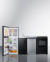 80" Wide All-In-One Kitchenette with Range and Dishwasher - (ACK80HT)