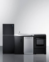 80" Wide All-In-One Kitchenette with Range and Dishwasher - (ACK80HT)