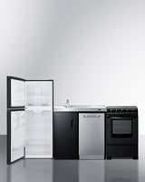 80" Wide All-In-One Kitchenette with Range and Dishwasher - (ACK80HT)