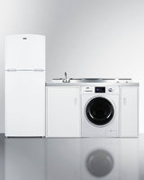 86" Wide All-in-one Kitchenette With Washer/dryer Combo - (ACKSPWD861G)