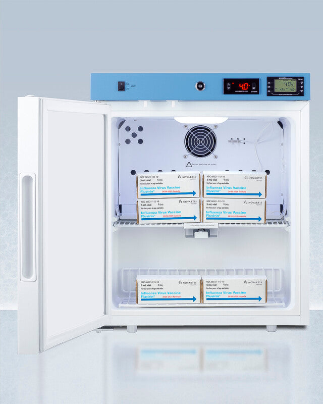 19" Wide Compact Medical Refrigerator, Certified to NSF/ANSI 456 Vaccine Storage Standard - (ACR161WNSF456LHD)