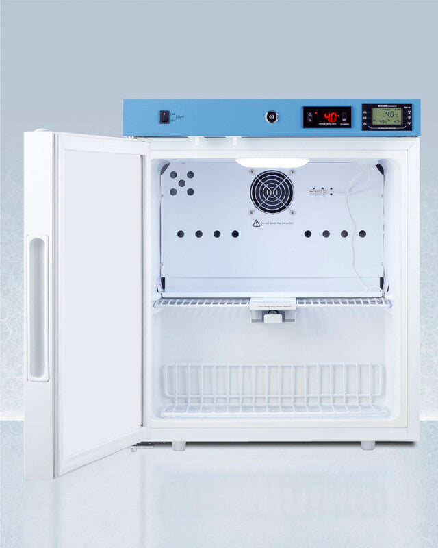 19" Wide Compact Medical Refrigerator, Certified to NSF/ANSI 456 Vaccine Storage Standard - (ACR161WNSF456LHD)