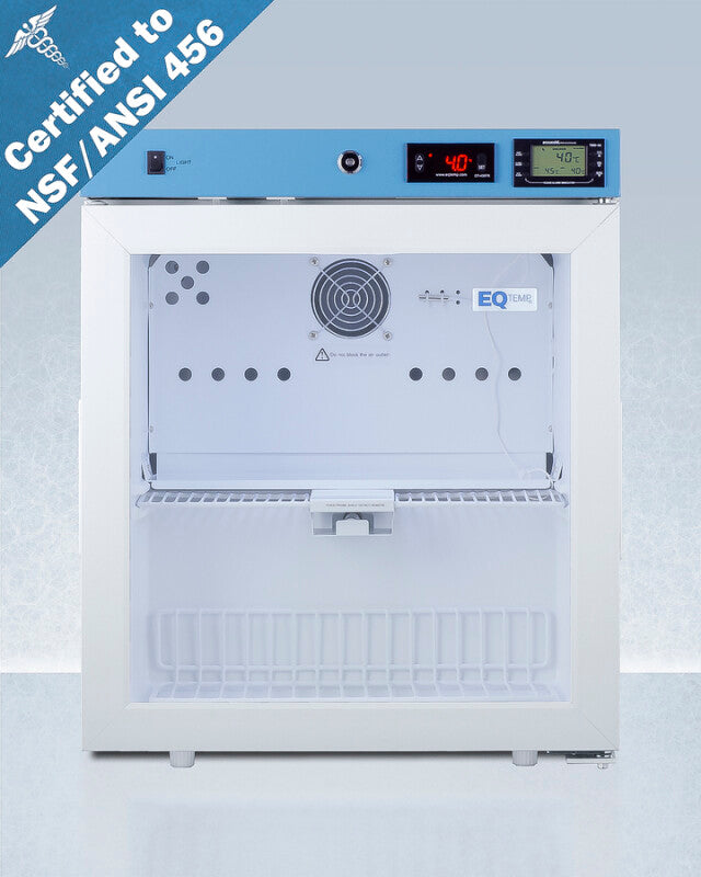19" Wide Compact Medical Refrigerator, Certified to NSF/ANSI 456 Vaccine Storage Standard - (ACR162GNSF456)