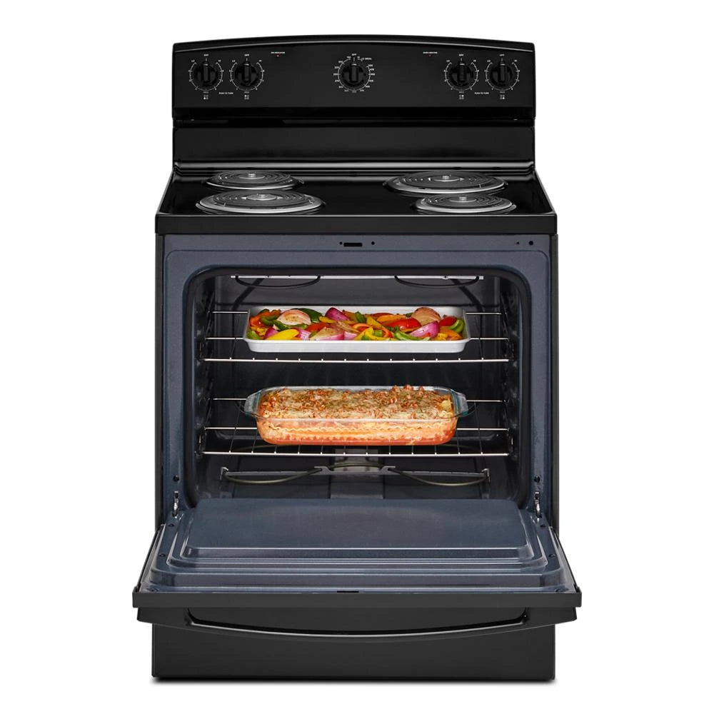 Amana(R) 30-inch Electric Range with Easy-Clean Glass Door - (ACR4203MNB)