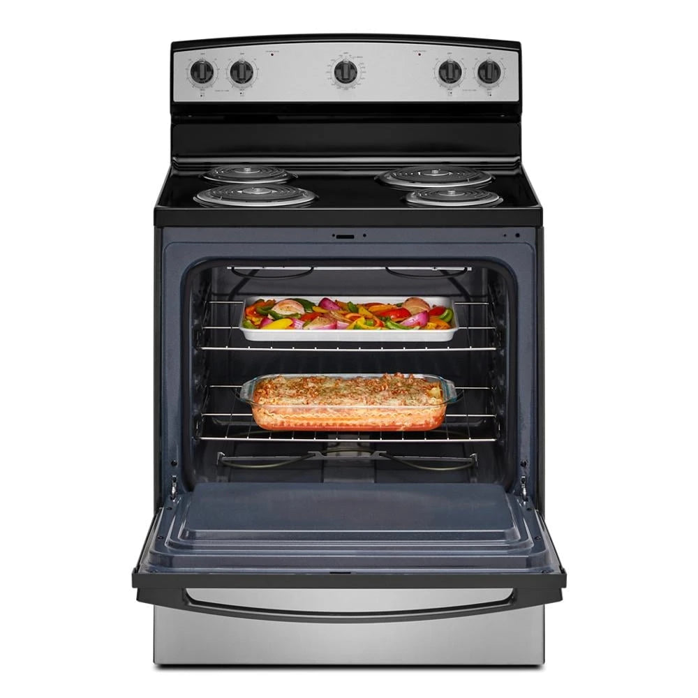 Amana(R) 30-inch Electric Range with Easy-Clean Glass Door - (ACR4203MNS)