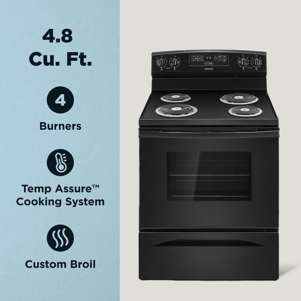 30-inch Amana(R) Electric Range with Bake Assist Temps - (ACR4303MFB)