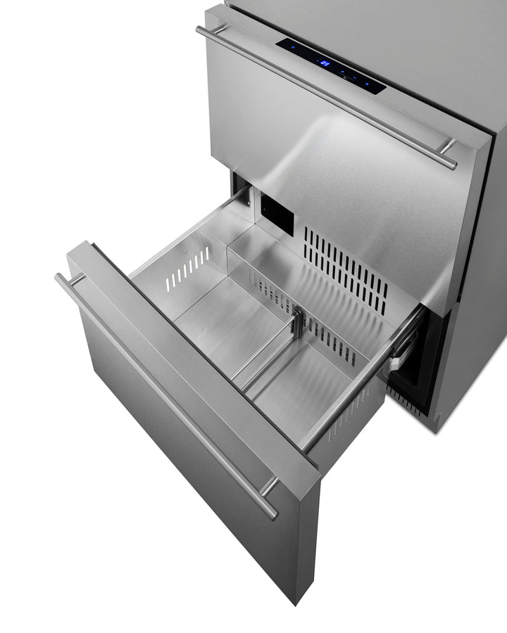 24" Wide 2-drawer All-freezer, ADA Compliant - (ADFD243CSS)