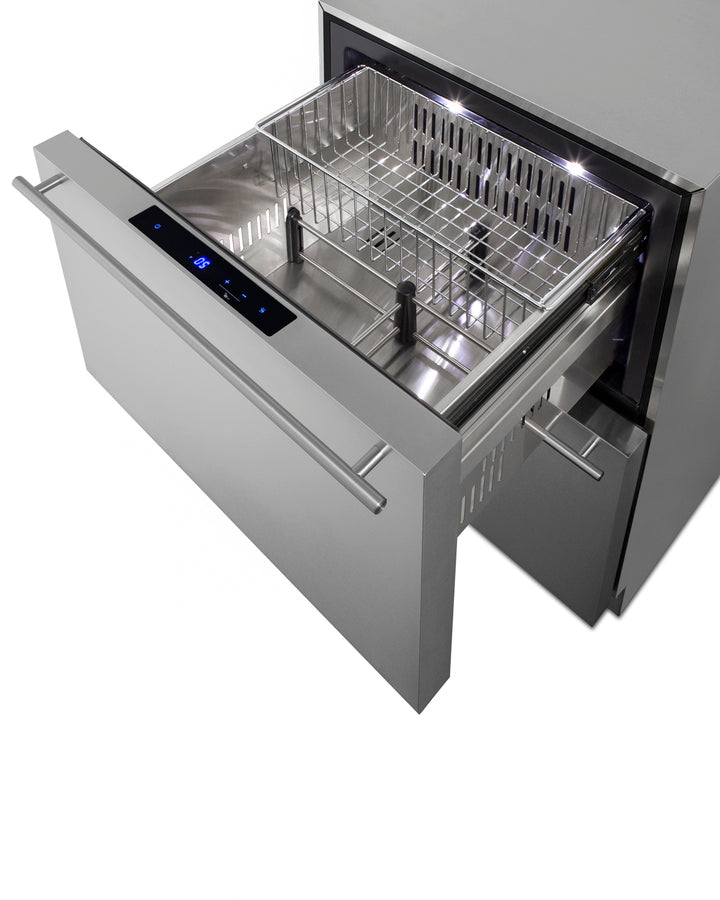 24" Wide 2-drawer All-freezer, ADA Compliant - (ADFD243CSS)