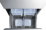 24" Wide 2-drawer All-freezer, ADA Compliant - (ADFD2D24)