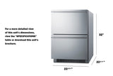 24" Wide 2-drawer All-freezer, ADA Compliant - (ADFD2D24PNR)