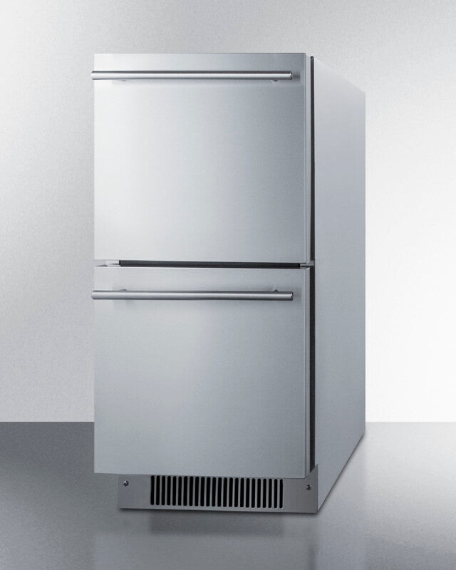 15" Wide 2-drawer All-refrigerator, ADA Compliant - (ADRD15) - SUMMIT
