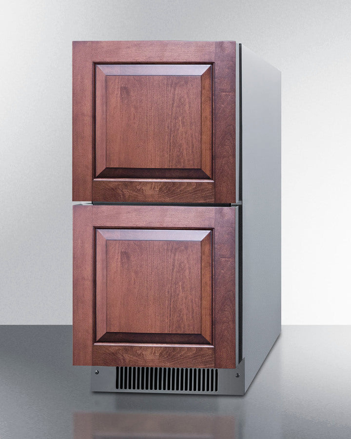15" Wide 2-drawer All-refrigerator, ADA Compliant (panels Not Included) - (ADRD15PNR) - SUMMIT