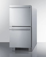 15" Wide 2-drawer All-refrigerator, ADA Compliant (panels Not Included) - (ADRD15PNR) - SUMMIT