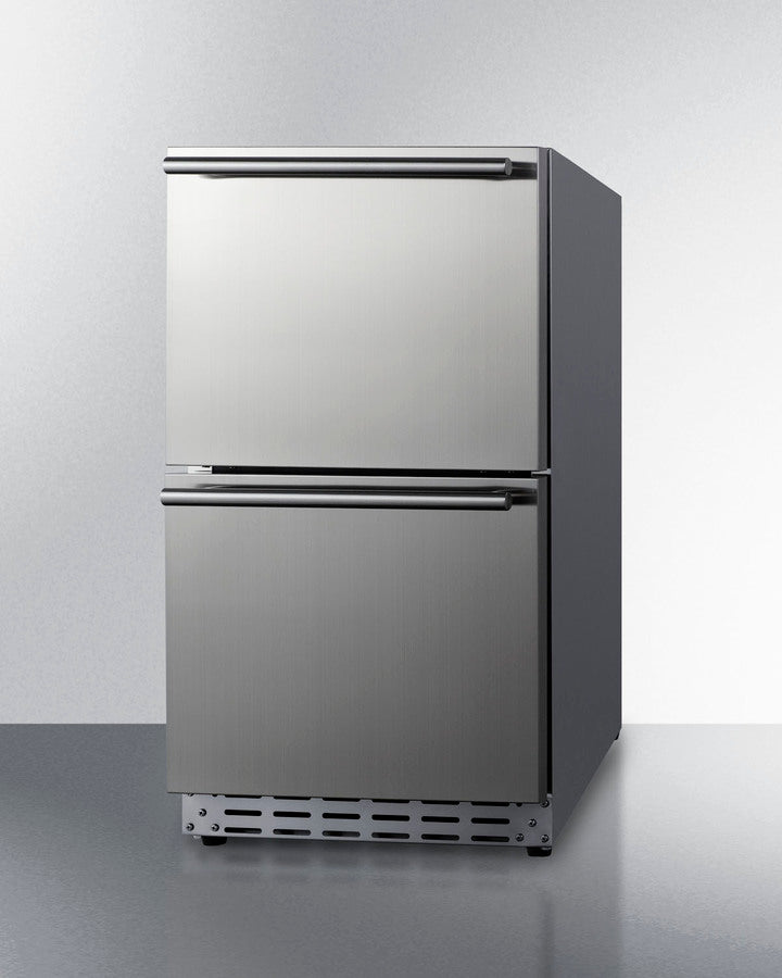 18" Wide 2-drawer All-refrigerator, ADA Compliant (panels Not Included) - (ADRD18PNR)