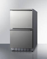 18" Wide 2-drawer All-refrigerator, ADA Compliant (panels Not Included) - (ADRD18PNR)