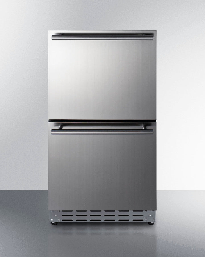 18" Wide 2-drawer All-refrigerator, ADA Compliant (panels Not Included) - (ADRD18PNR)