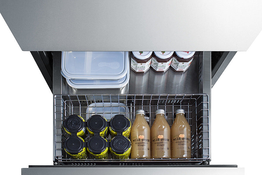 24" Wide 2-drawer All-refrigerator, ADA Compliant - (ADRD24) - SUMMIT