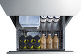24" Wide 2-drawer All-refrigerator, ADA Compliant - (ADRD24) - SUMMIT