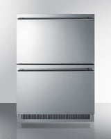 24" Wide 2-drawer All-refrigerator, ADA Compliant - (ADRD24) - SUMMIT