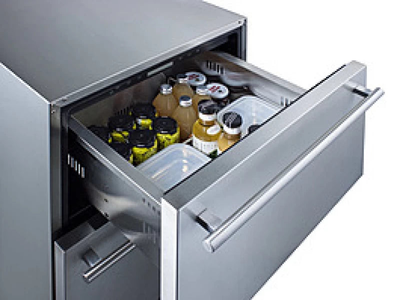 24" Wide 2-drawer All-refrigerator, ADA Compliant - (ADRD24) - SUMMIT