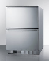 24" Wide 2-drawer All-refrigerator, ADA Compliant - (ADRD241CSS) - SUMMIT