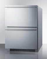 24" Wide 2-drawer All-refrigerator, ADA Compliant (panels Not Included) - (ADRD24PNR) - SUMMIT