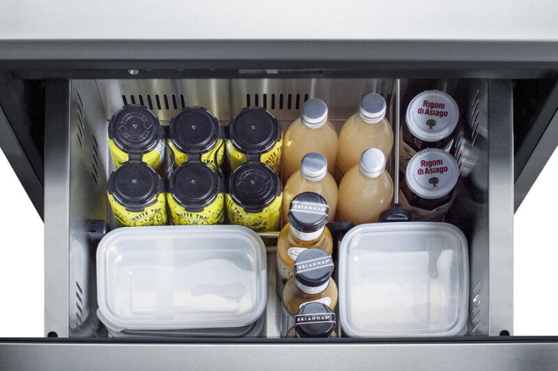 24" Wide 2-drawer All-refrigerator, ADA Compliant (panels Not Included) - (ADRD24PNR) - SUMMIT