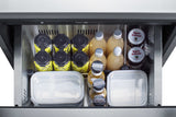 24" Wide 2-drawer All-refrigerator, ADA Compliant (panels Not Included) - (ADRD24PNR) - SUMMIT