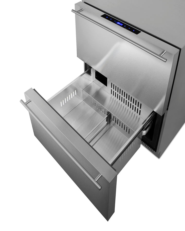 24" Wide 2-drawer Refrigerator-freezer, ADA Compliant - (ADRF244CSS)
