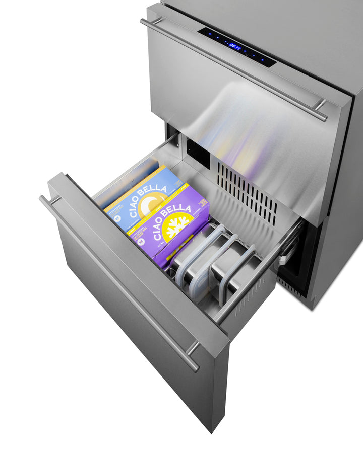 24" Wide 2-drawer Refrigerator-freezer, ADA Compliant - (ADRF244CSS)