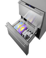 24" Wide 2-drawer Refrigerator-freezer, ADA Compliant - (ADRF244CSS)