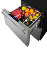 24" Wide Outdoor 2-drawer Refrigerator-freezer, ADA Compliant - (ADRF244OS)