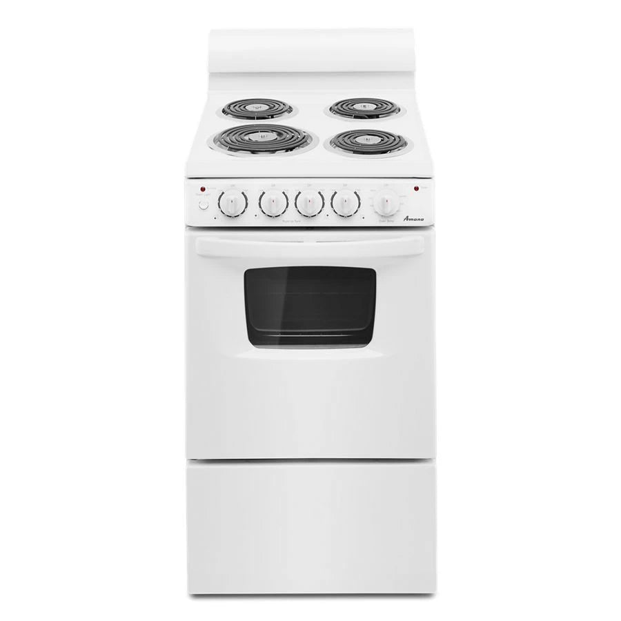 20-inch Amana(R) Electric Range Oven with Versatile Cooktop - (AEP222VAW)