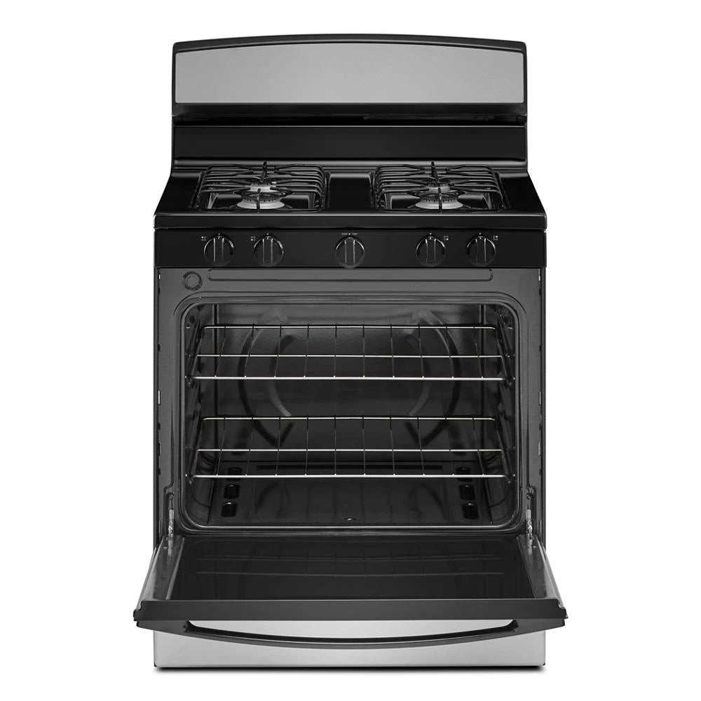 Amana(R) 30-inch Gas Range with Easy-Clean Glass Door - (AGR4203MNS)