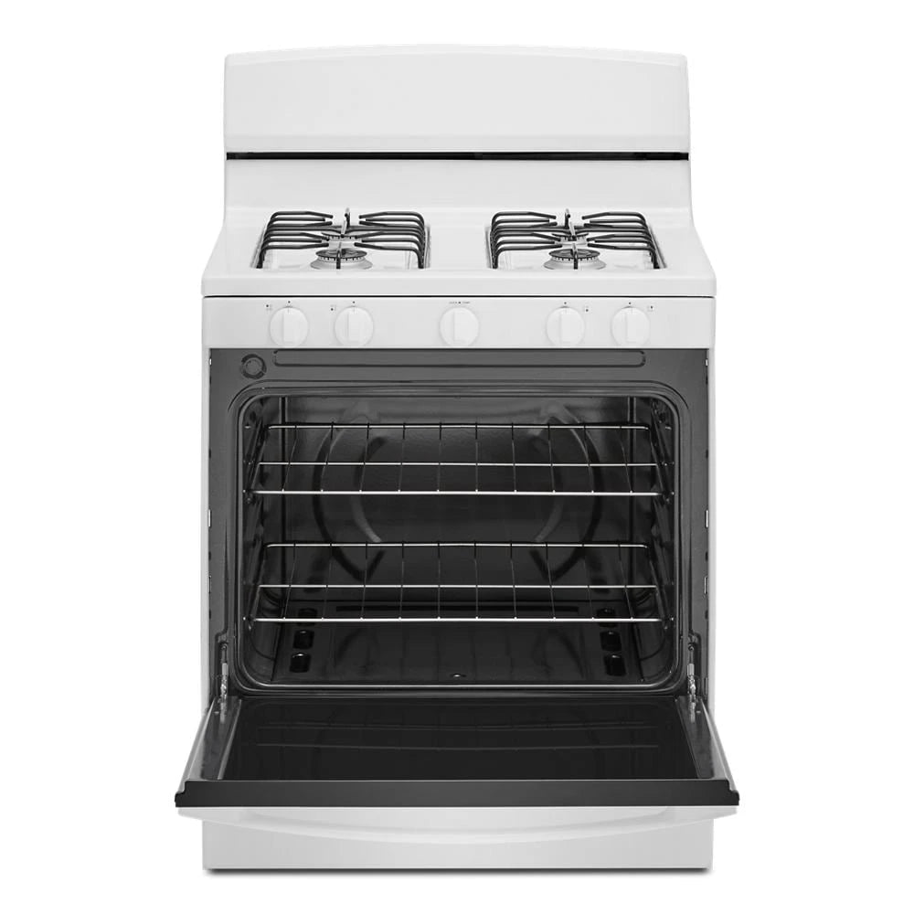 Amana(R) 30-inch Gas Range with Easy-Clean Glass Door - (AGR4203MNW)