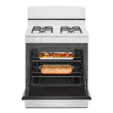 Amana(R) 30-inch Gas Range with Easy-Clean Glass Door - (AGR4203MNW)