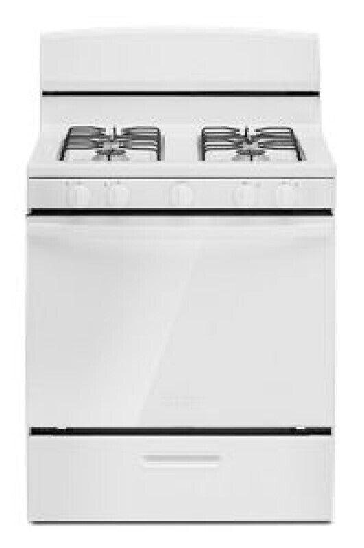 Amana(R) 30-inch Gas Range with Easy-Clean Glass Door - (AGR4203MNW)