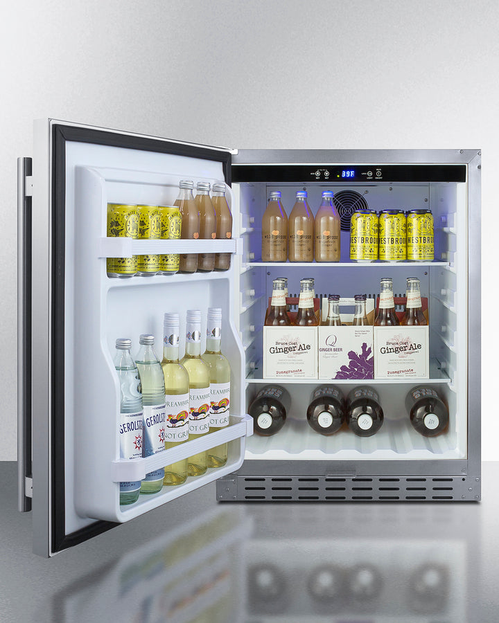 24" Built-In Outdoor Refrigerator, ADA Compliant - (AL55OSCSSLHD)